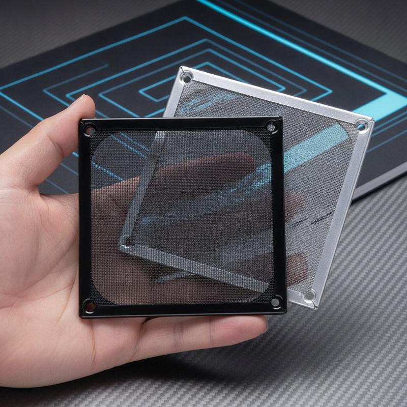 Dust Filter Pc - ตะแกรงกรองฝุ่นแม่เหล็กสำหรับพัดลมเคสคอมพิวเตอร์ ขนาด 60/80/90/120 มม. พร้อมรูสำหรับติดตั้ง ป้องกันฝุ่นสำหรับพัดลมระบายความร้อนในเคส