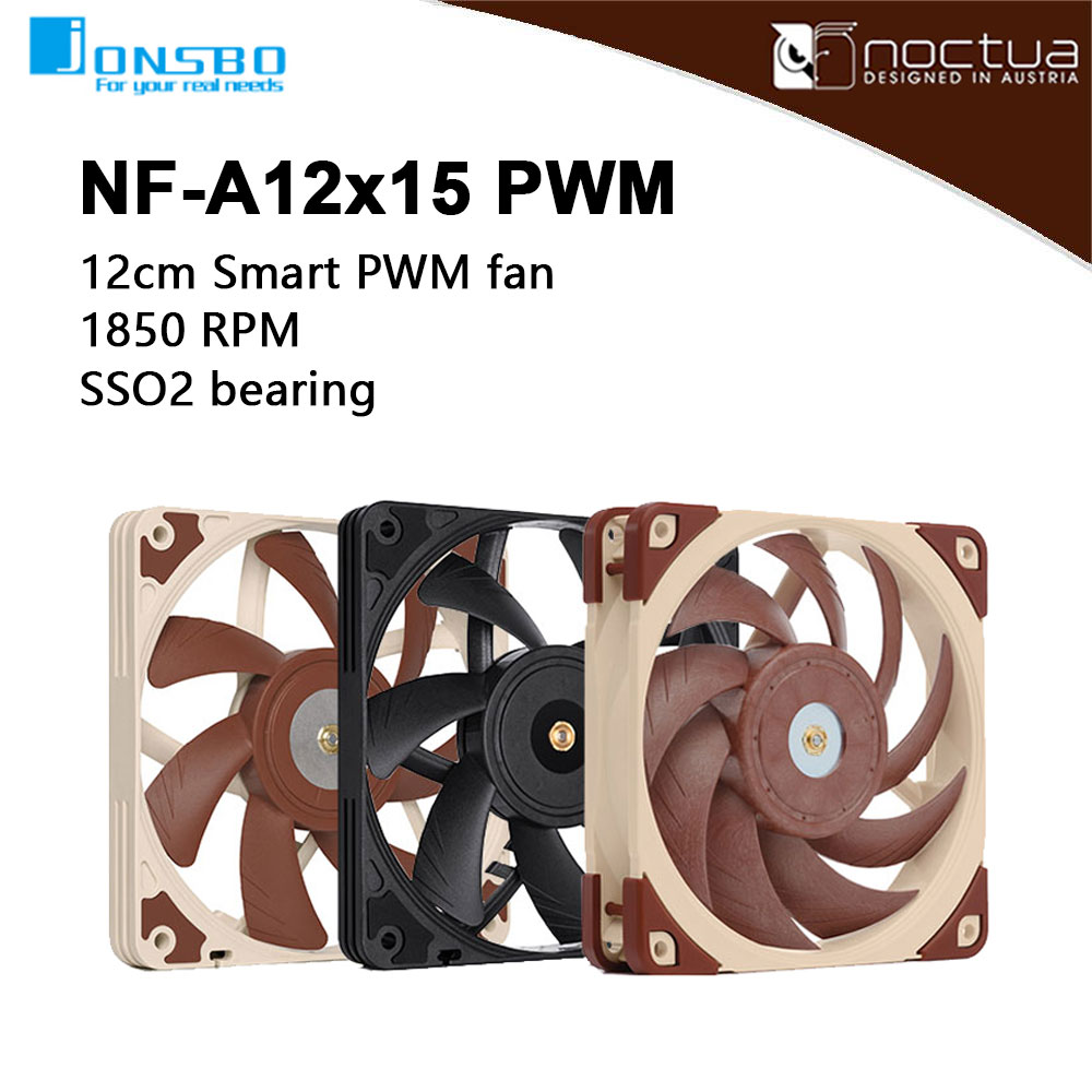 Case Fan Controller - Noctua NF-A12x15 PWM chromax. สีดำ Swap