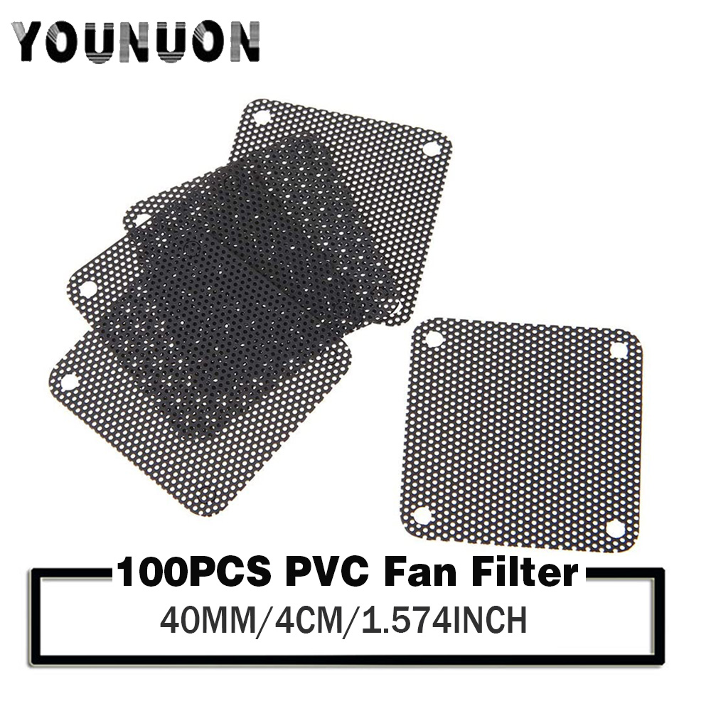 Dust Filter Pc - 100 ชิ้น YOUNUON 40 มิลลิเมตรพัดลมกรอง 4
