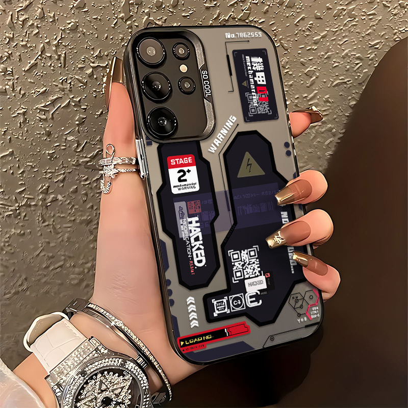 Matte Pc Case - เคส Hacker Creative Mecha สำหรับ Samsung