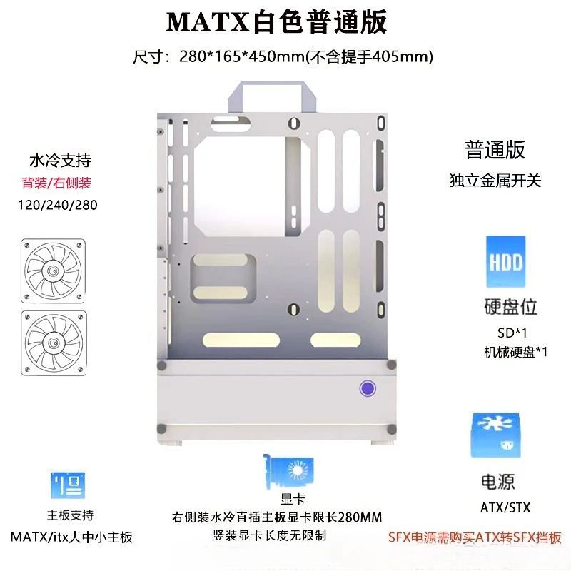 เคสคอมพิวเตอร์แบบเปิด 240/360  - Atx Case บทวิจารณ์และราคา