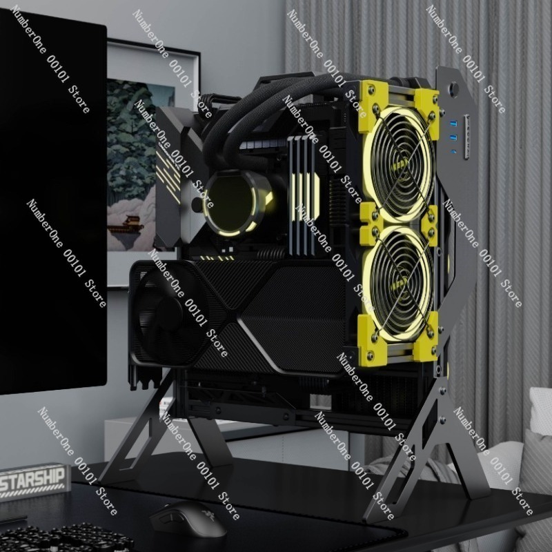 เคสคอมพิวเตอร์อะลูมิเนียมแบบเป - Aluminum Open Frame Test Bench Water Cooling บทวิจารณ์และราคา