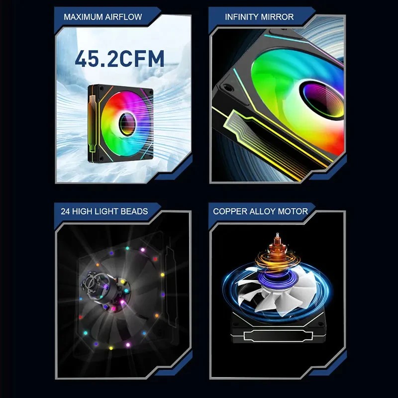 LDPCSJ PRISM 4 PRO 120 มม. ARG - Pc Chassis บทวิจารณ์และราคา