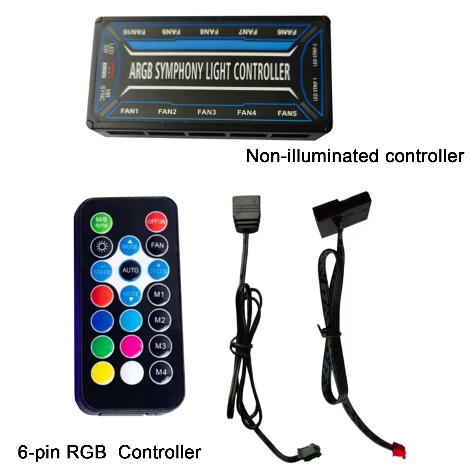 ตัวแยกพัดลมเคสคอมพิวเตอร์ 6 พิ - Case Fan Controller บทวิจารณ์และราคา
