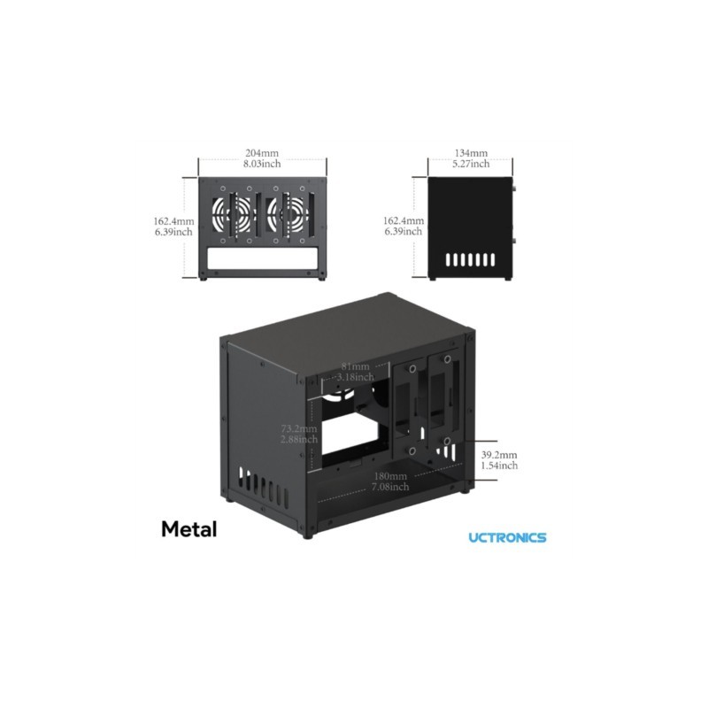 กล่องใส่ Raspberry Pi Cluster  - Case Fans บทวิจารณ์และราคา