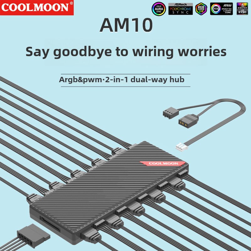 COOLMOON เมนบอร์ด 5V 3Pin PWM  - Case Fan Controller บทวิจารณ์และราคา